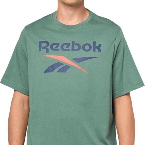 NEW😱😱😱Reebok Men's Id Energy Big Logo Tee L - Picture 1 of 7